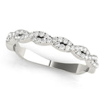 1/4 ct tw Lab Grown Diamond Wedding Band in 14K White Gold