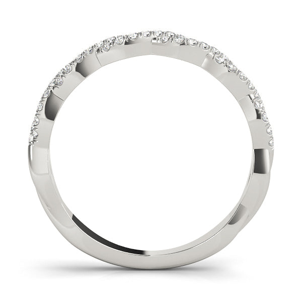 1/4 ct tw Lab Grown Diamond Wedding Band in 14K White Gold