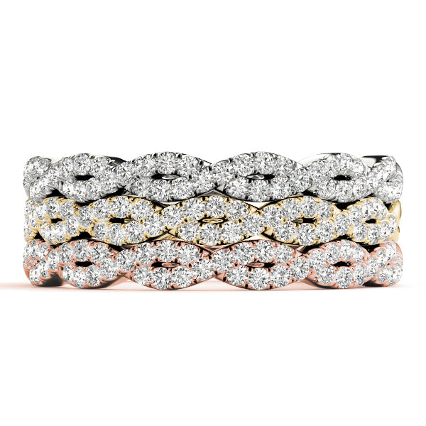 1/4 ct tw Lab Grown Diamond Wedding Band in 14K White Gold