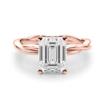 Round Twisted Shank Lab Grown Diamond Engagement Ring - VS1 D/E/F | 14K & 18K Gold | Lab Grown Diamond Engagement Ring | Picasso Gold & Diamond | Chicago