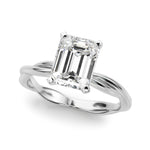 Round Twisted Shank Lab Grown Diamond Engagement Ring - VS1 D/E/F | 14K & 18K Gold | Lab Grown Diamond Engagement Ring | Picasso Gold & Diamond | Chicago