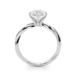Round Twisted Shank Lab Grown Diamond Engagement Ring - VS1 D/E/F | 14K & 18K Gold | 18K Rose Gold | Round Lab Diamond | Picasso Gold & Diamond Chicago