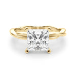 Round Twisted Shank Lab Grown Diamond Engagement Ring - VS1 D/E/F | 14K & 18K Gold | Lab Grown Diamond Engagement Ring | Picasso Gold & Diamond | Chicago
