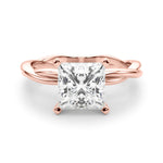 Round Twisted Shank Lab Grown Diamond Engagement Ring - VS1 D/E/F | 14K & 18K Gold | Lab Grown Diamond Engagement Ring | Picasso Gold & Diamond | Chicago