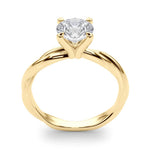 Round Twisted Shank Lab Grown Diamond Engagement Ring - VS1 D/E/F | 14K & 18K Gold | Platinum | Round Lab Diamond | Picasso Gold & Diamond Chicago