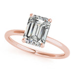 Emerald Cut Hidden Halo Lab Grown Diamond Engagement Ring - VS1 D/E/F | 14K & 18K Gold | 14K White Gold | Emerald Cut Lab Diamond | Picasso Gold & Diamond Chicago