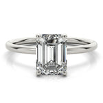 Emerald Cut Hidden Halo Lab Grown Diamond Engagement Ring - VS1 D/E/F | 14K & 18K Gold | 14K Rose Gold | Emerald Cut Lab Diamond | Picasso Gold & Diamond Chicago