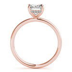 Emerald Cut Hidden Halo Lab Grown Diamond Engagement Ring - VS1 D/E/F | 14K & 18K Gold | 14K Rose Gold | Emerald Cut Lab Diamond | Picasso Gold & Diamond Chicago