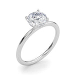 3 ct Round Lab Grown Diamond Engagement Ring Setting in 14K White Gold