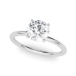 3 ct Round Lab Grown Diamond Engagement Ring Setting in 14K White Gold