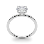 3 ct Round Lab Grown Diamond Engagement Ring Setting in 14K White Gold