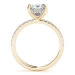 Princess Cut Hidden Halo Lab Grown Diamond Engagement Ring - VS1 D/E/F | 14K & 18K Gold | 14K Rose Gold | Princess Cut Lab Diamond | Picasso Gold & Diamond Chicago