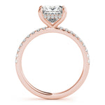 Princess Cut Hidden Halo Lab Grown Diamond Engagement Ring - VS1 D/E/F | 14K & 18K Gold | 14K Rose Gold | Princess Cut Lab Diamond | Picasso Gold & Diamond Chicago