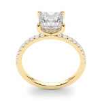 Princess Cut Hidden Halo Lab Grown Diamond Engagement Ring - VS1 D/E/F | 14K & 18K Gold | 18K White Gold | Princess Cut Lab Diamond | Picasso Gold & Diamond Chicago
