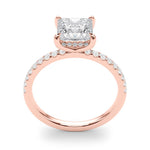 Princess Cut Hidden Halo Lab Grown Diamond Engagement Ring - VS1 D/E/F | 14K & 18K Gold | 18K White Gold | Princess Cut Lab Diamond | Picasso Gold & Diamond Chicago