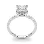 Princess Cut Hidden Halo Lab Grown Diamond Engagement Ring - VS1 D/E/F | 14K & 18K Gold | 18K White Gold | Princess Cut Lab Diamond | Picasso Gold & Diamond Chicago