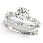 5/8 ct tw Lab Grown Diamond Engagement Ring Setting in 14K White Gold