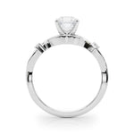 Round Twisted Shank Lab Grown Diamond Engagement Ring - VS1 D/E/F | 14K & 18K Gold | Lab Grown Diamond Engagement Ring | Picasso Gold & Diamond | Chicago