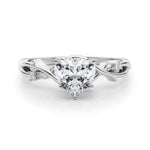 Round Twisted Shank Lab Grown Diamond Engagement Ring - VS1 D/E/F | 14K & 18K Gold | Lab Grown Diamond Engagement Ring | Picasso Gold & Diamond | Chicago