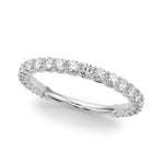 3/4 ct tw Lab Grown Diamond Wedding Band in 14K White Gold