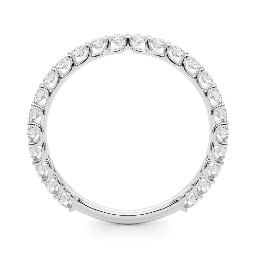 3/4 ct tw Lab Grown Diamond Wedding Band in 14K White Gold