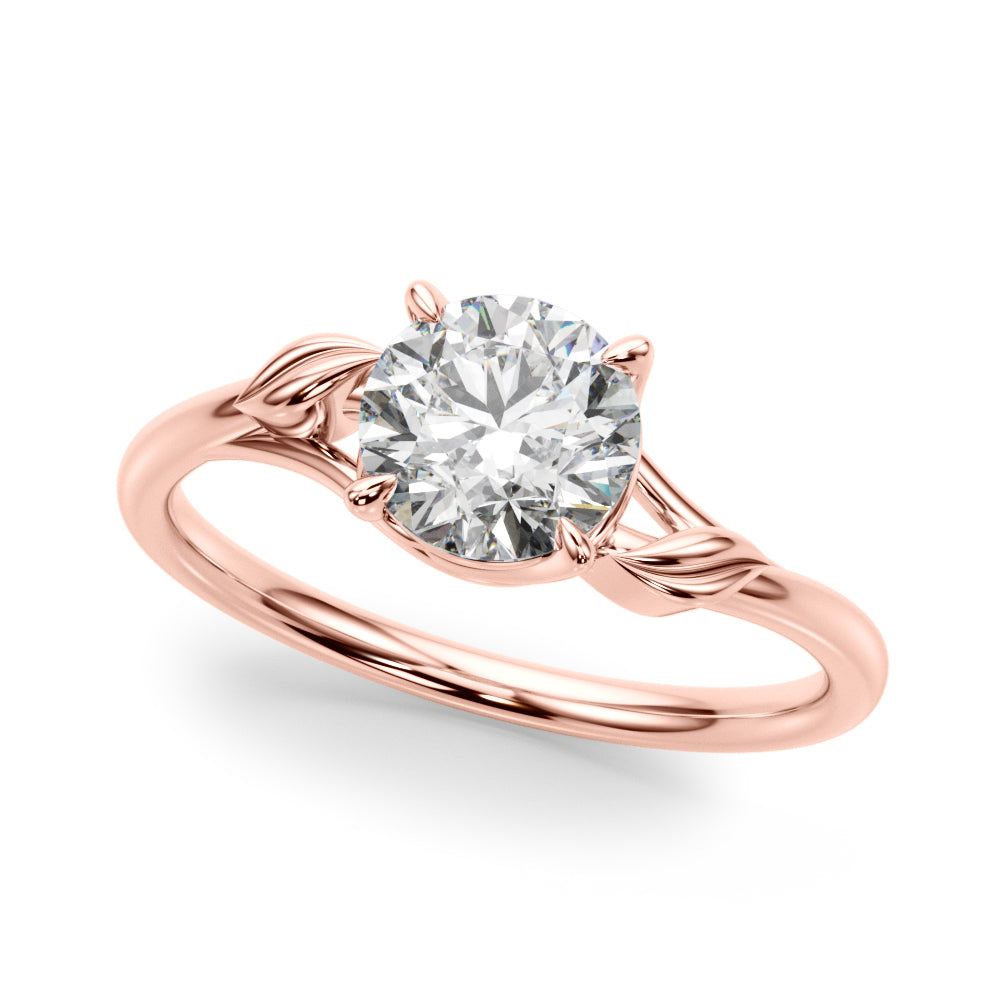 Round Bypass Lab Grown Diamond Engagement Ring - VS1 D/E/F | 14K & 18K Gold | 14K White Gold | Round Lab Diamond | Picasso Gold & Diamond Chicago