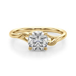 Round Bypass Lab Grown Diamond Engagement Ring - VS1 D/E/F | 14K & 18K Gold | 14K White Gold | Round Lab Diamond | Picasso Gold & Diamond Chicago