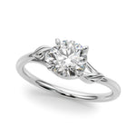 Round Bypass Lab Grown Diamond Engagement Ring - VS1 D/E/F | 14K & 18K Gold | 14K White Gold | Round Lab Diamond | Picasso Gold & Diamond Chicago