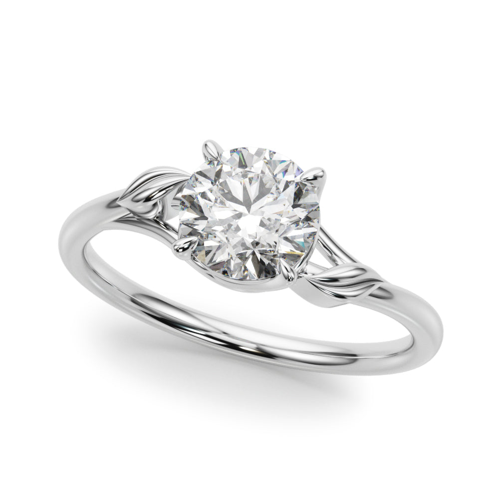 Round Bypass Lab Grown Diamond Engagement Ring - VS1 D/E/F | 14K & 18K Gold | 14K White Gold | Round Lab Diamond | Picasso Gold & Diamond Chicago