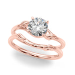Round Bypass Lab Grown Diamond Engagement Ring - VS1 D/E/F | 14K & 18K Gold | 14K Yellow Gold | Round Lab Diamond | Picasso Gold & Diamond Chicago