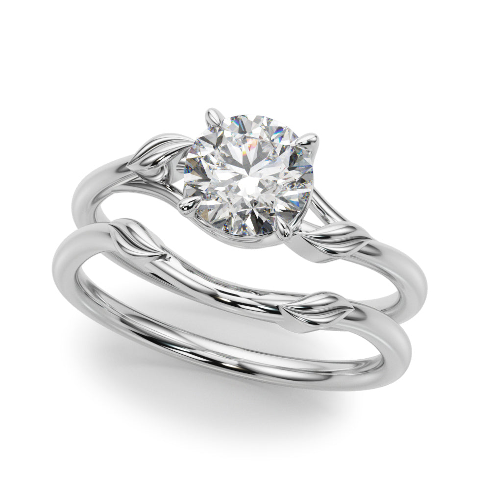 Round Bypass Lab Grown Diamond Engagement Ring - VS1 D/E/F | 14K & 18K Gold | 14K Rose Gold | Round Lab Diamond | Picasso Gold & Diamond Chicago
