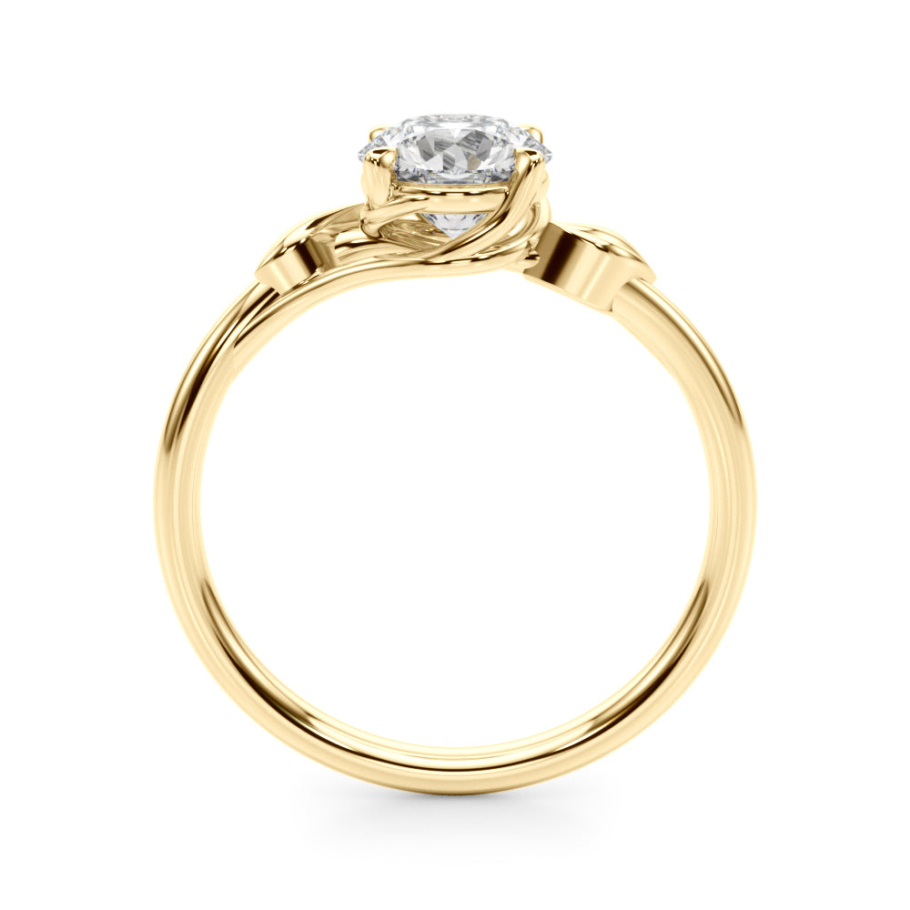 Round Bypass Lab Grown Diamond Engagement Ring - VS1 D/E/F | 14K & 18K Gold | 14K Rose Gold | Round Lab Diamond | Picasso Gold & Diamond Chicago