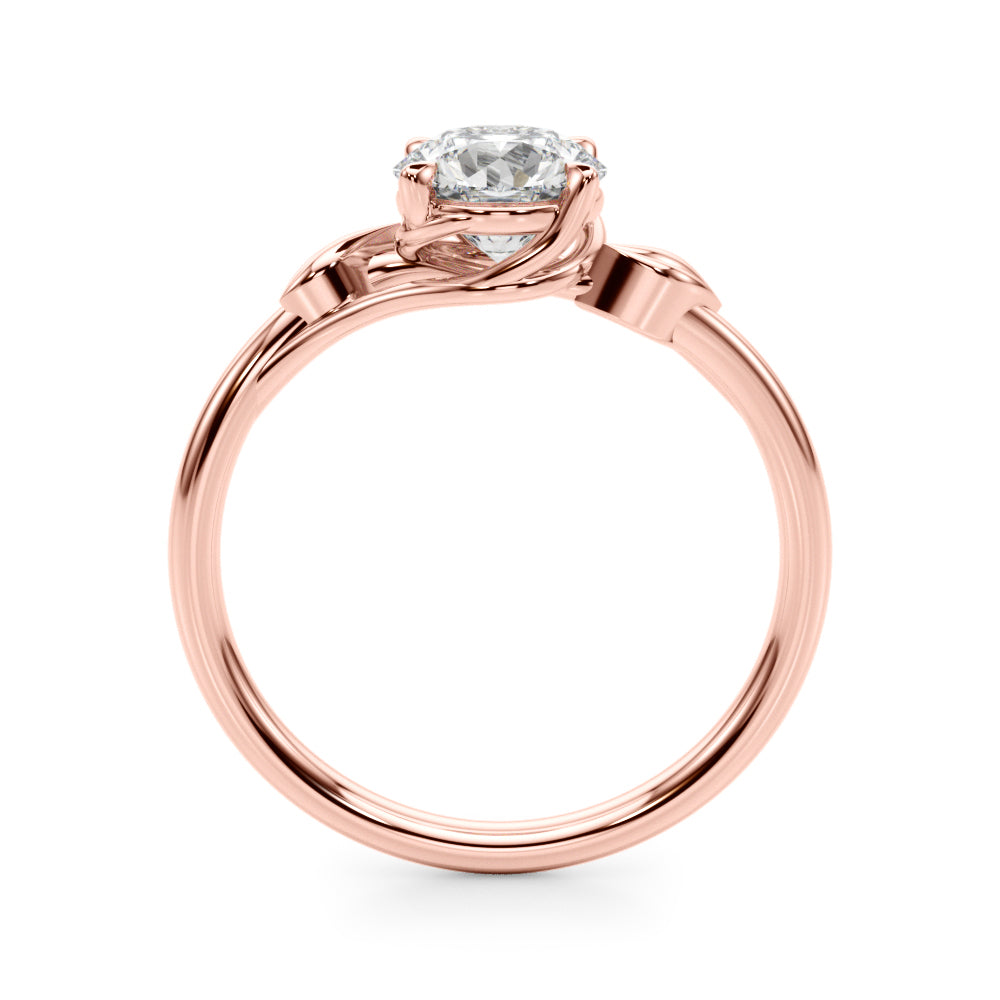 Round Bypass Lab Grown Diamond Engagement Ring - VS1 D/E/F | 14K & 18K Gold | 14K Rose Gold | Round Lab Diamond | Picasso Gold & Diamond Chicago