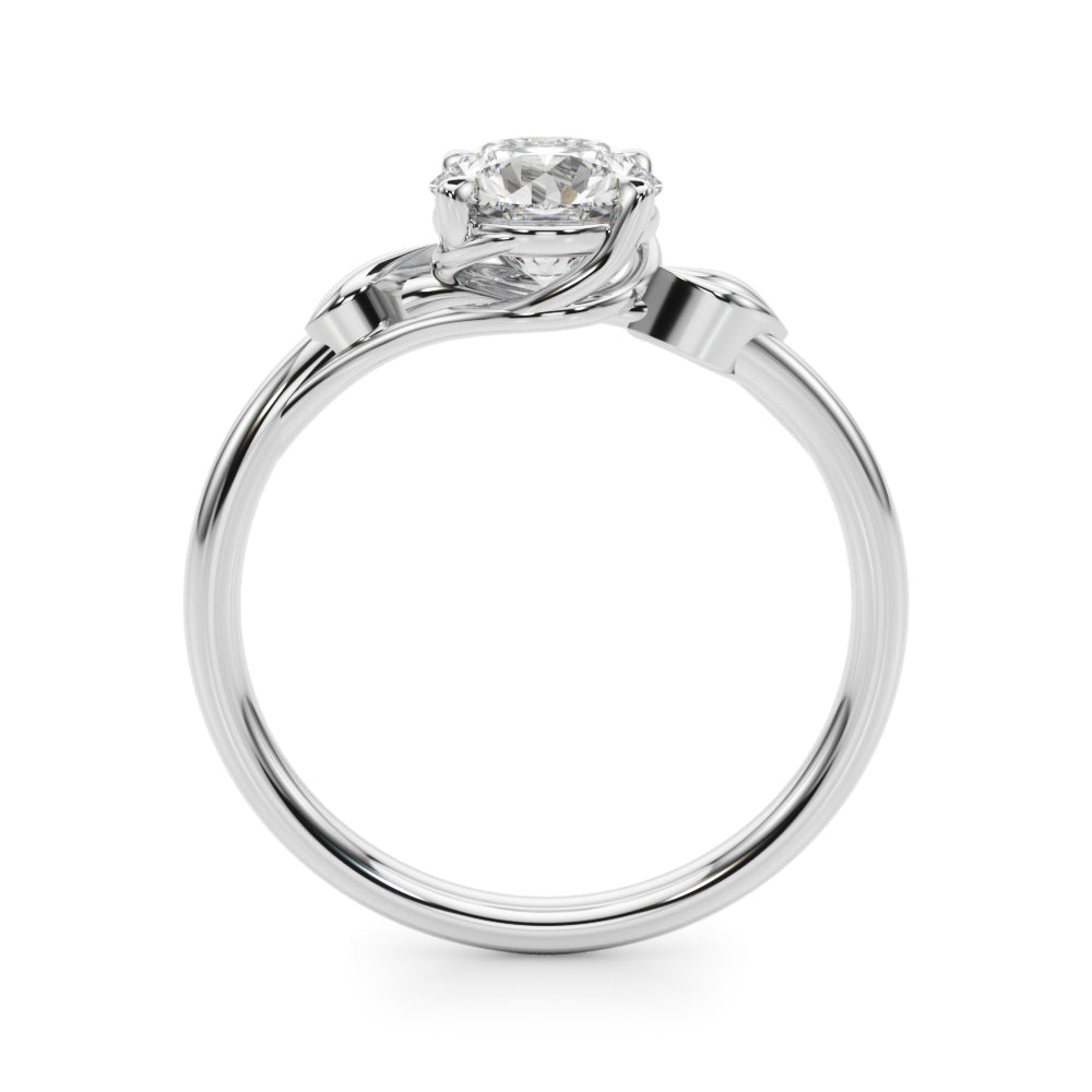 Round Bypass Lab Grown Diamond Engagement Ring - VS1 D/E/F | 14K & 18K Gold | 14K Rose Gold | Round Lab Diamond | Picasso Gold & Diamond Chicago