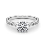 3/8 ct tw Lab Grown Diamond Engagement Ring Setting in 14K White Gold