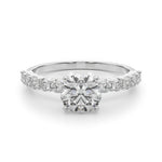 1/2 ct tw Lab Grown Diamond Engagement Ring Setting in 14K White Gold