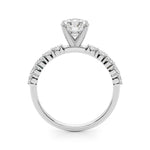 1/2 ct tw Lab Grown Diamond Engagement Ring Setting in 14K White Gold