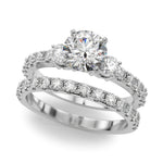 5/8 ct tw Lab Grown Diamond Engagement Ring Setting in 14K White Gold