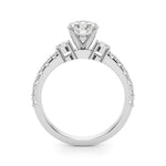 5/8 ct tw Lab Grown Diamond Engagement Ring Setting in 14K White Gold
