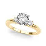 1/5 ct tw Lab Grown Diamond Engagement Ring Setting in 14K Yellow Gold
