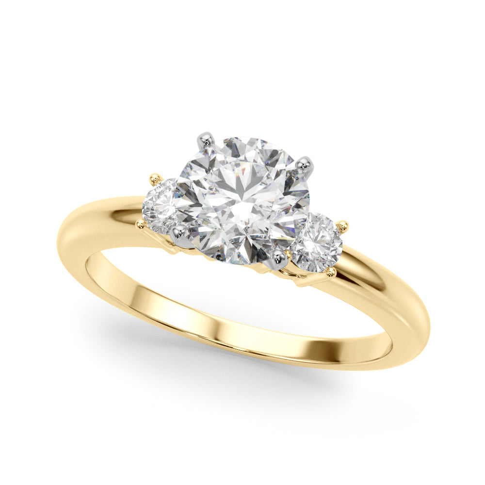 1/5 ct tw Lab Grown Diamond Engagement Ring Setting in 14K Yellow Gold