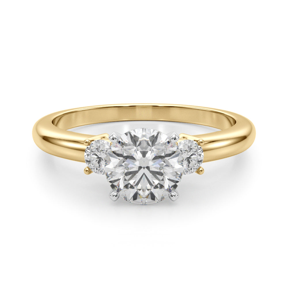 1/5 ct tw Lab Grown Diamond Engagement Ring Setting in 14K Yellow Gold
