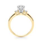 1/5 ct tw Lab Grown Diamond Engagement Ring Setting in 14K Yellow Gold