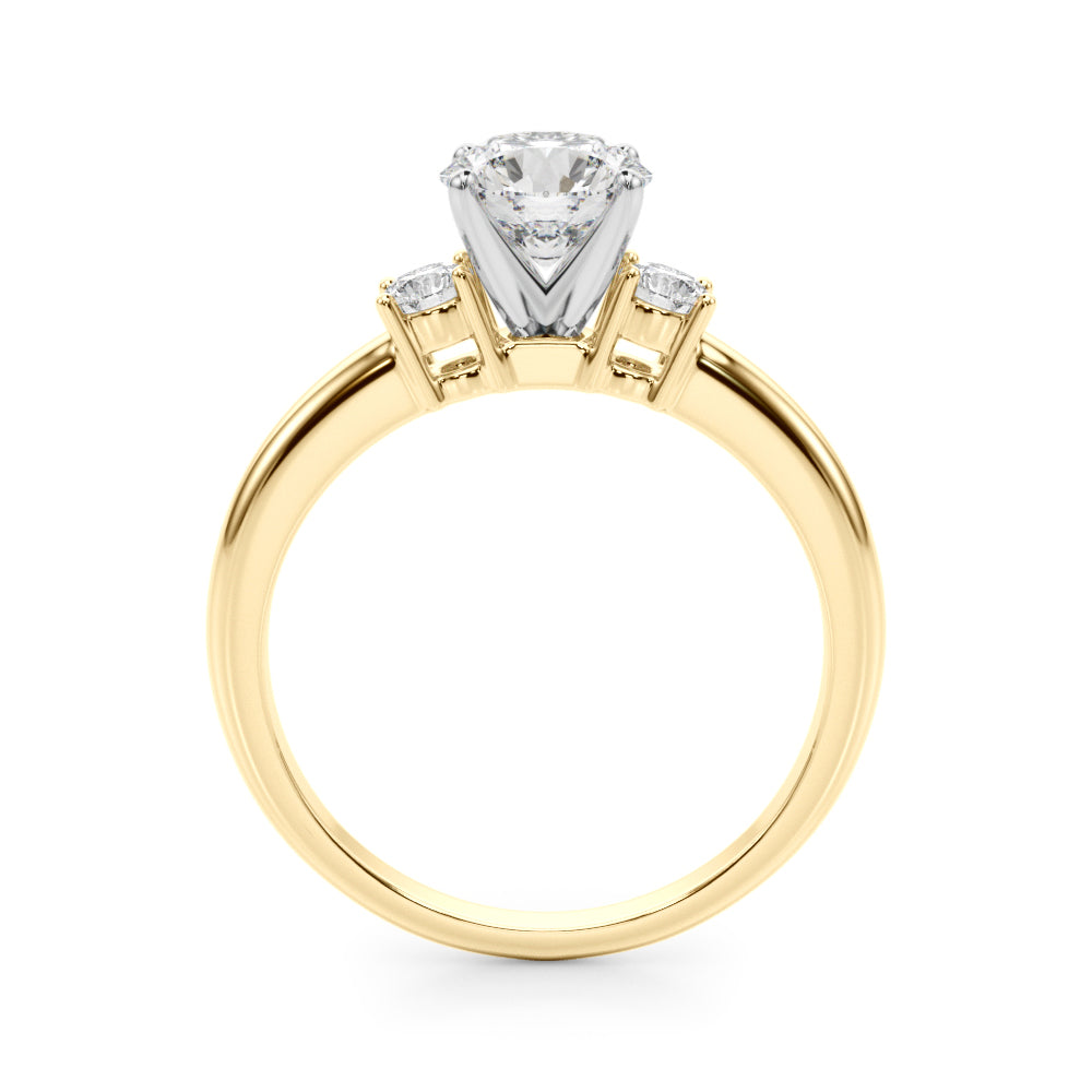 1/5 ct tw Lab Grown Diamond Engagement Ring Setting in 14K Yellow Gold