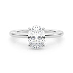 Oval Hidden Halo Lab Grown Diamond Engagement Ring - VS1 D/E/F | 14K & 18K Gold | 14K Rose Gold | Oval Lab Diamond | Picasso Gold & Diamond Chicago