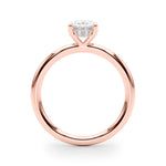 Oval Hidden Halo Lab Grown Diamond Engagement Ring - VS1 D/E/F | 14K & 18K Gold | 14K Rose Gold | Oval Lab Diamond | Picasso Gold & Diamond Chicago