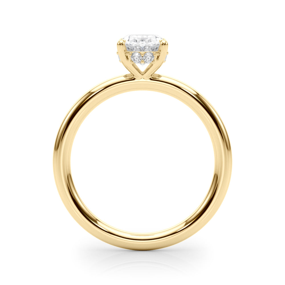 Oval Hidden Halo Lab Grown Diamond Engagement Ring - VS1 D/E/F | 14K & 18K Gold | 14K Rose Gold | Oval Lab Diamond | Picasso Gold & Diamond Chicago