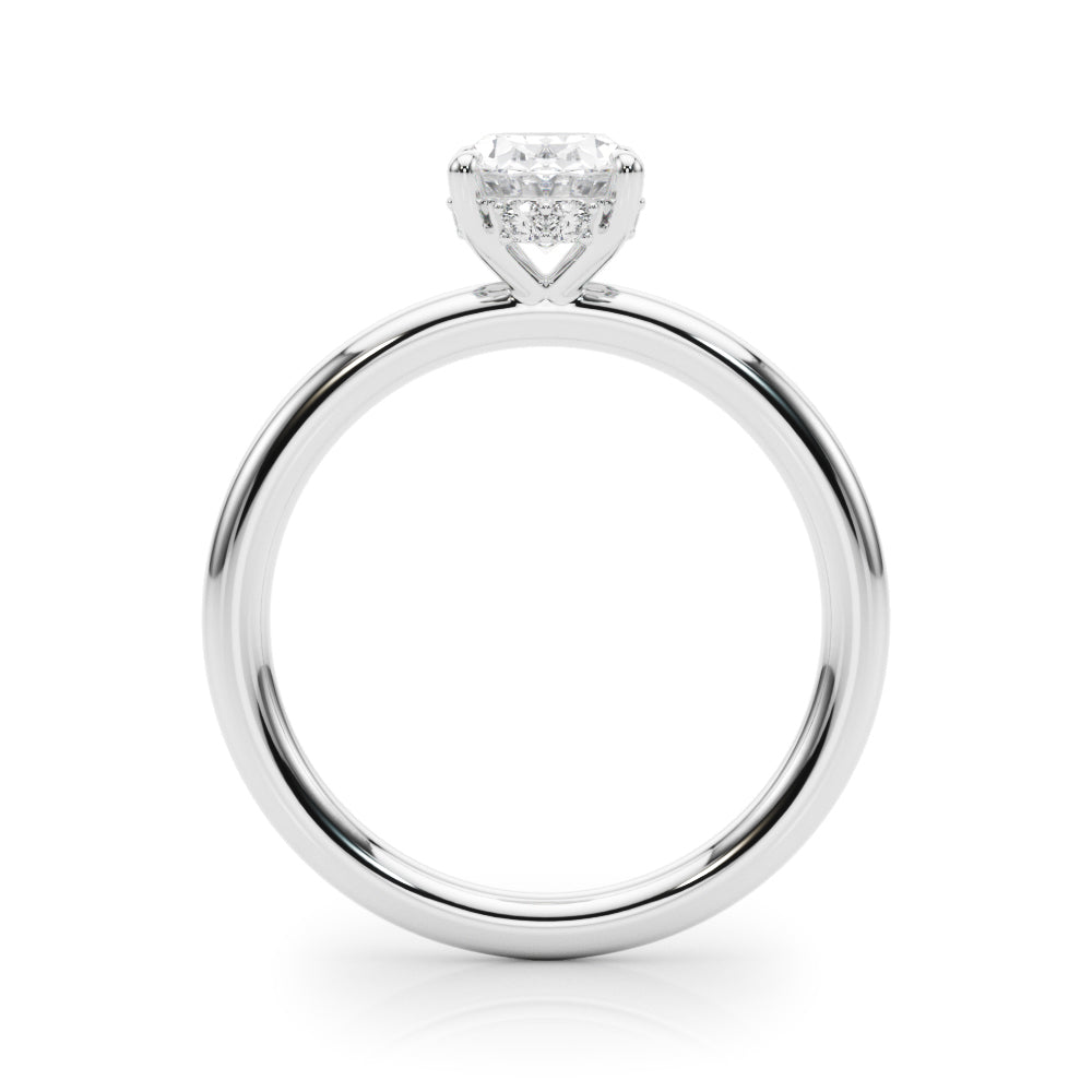 Oval Hidden Halo Lab Grown Diamond Engagement Ring - VS1 D/E/F | 14K & 18K Gold | 14K Rose Gold | Oval Lab Diamond | Picasso Gold & Diamond Chicago