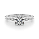 1/2 ct tw Lab Grown Diamond Engagement Ring Setting in 14K White Gold