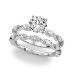1/2 ct tw Lab Grown Diamond Engagement Ring Setting in 14K White Gold